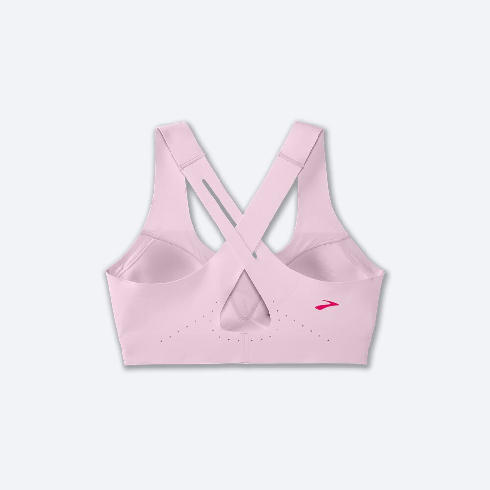 Sujetadores Deportivos Brooks Dare Crossback Run Bra 2.0 Mujer Rosas | Ecuador-35470