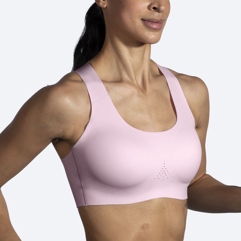 Sujetadores Deportivos Brooks Dare Crossback Run Bra 2.0 Mujer Rosas | Ecuador-35470