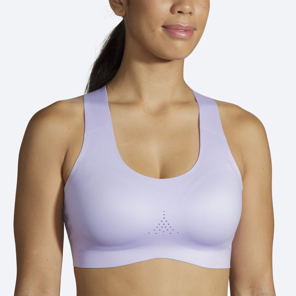 Sujetadores Deportivos Brooks Dare Crossback Run Bra 2.0 Mujer Moradas Gris | Ecuador-36159