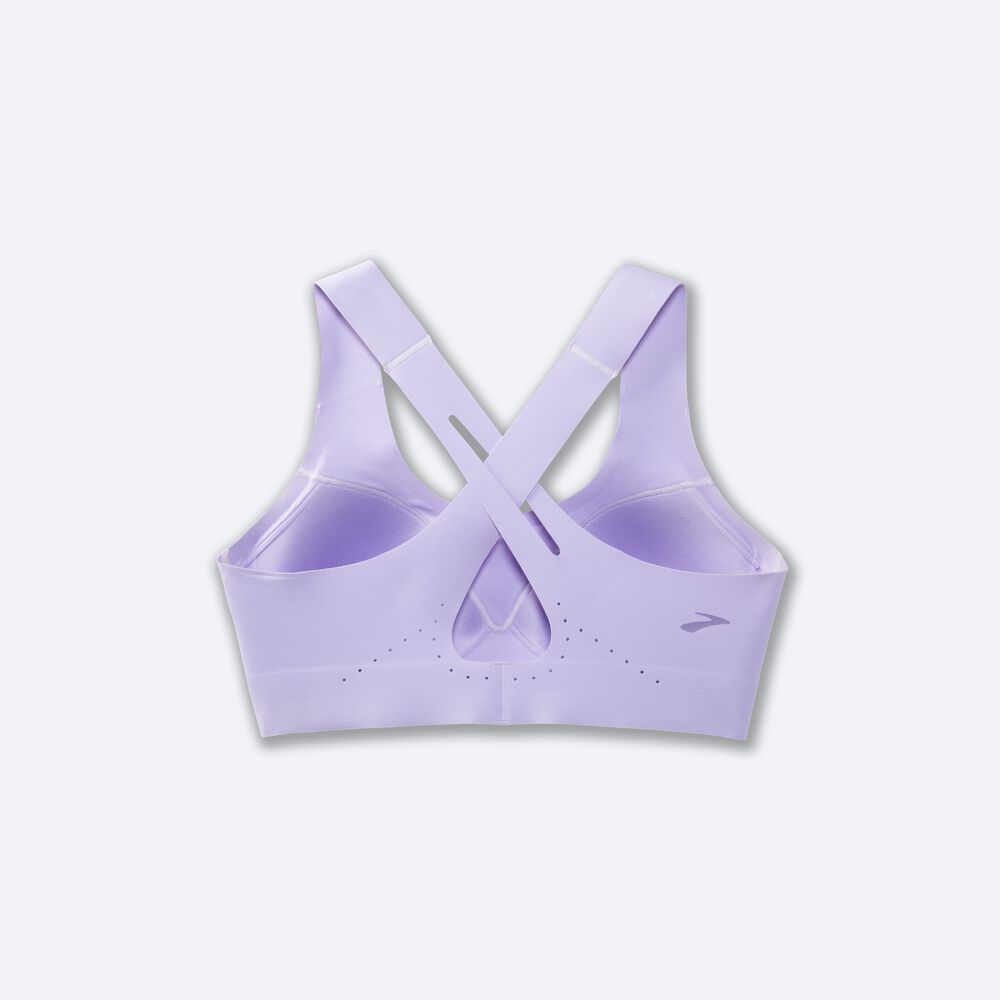 Sujetadores Deportivos Brooks Dare Crossback Run Bra 2.0 Mujer Moradas Gris | Ecuador-36159