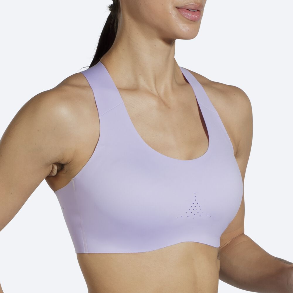 Sujetadores Deportivos Brooks Dare Crossback Run Bra 2.0 Mujer Moradas Gris | Ecuador-36159