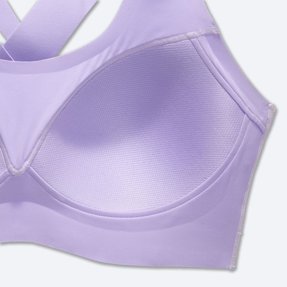 Sujetadores Deportivos Brooks Dare Crossback Run Bra 2.0 Mujer Moradas Gris | Ecuador-36159