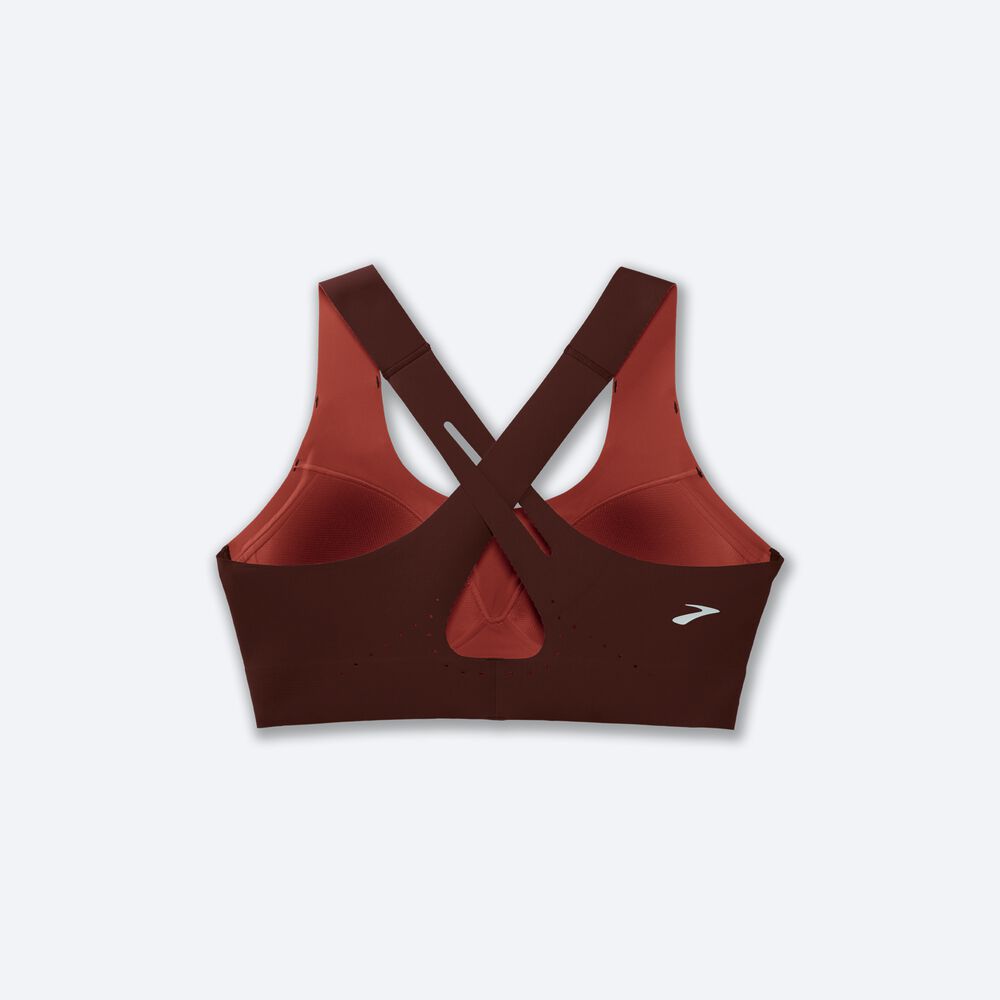 Sujetadores Deportivos Brooks Dare Crossback Run Bra 2.0 Mujer Chocolate/Cobra | Ecuador-62310