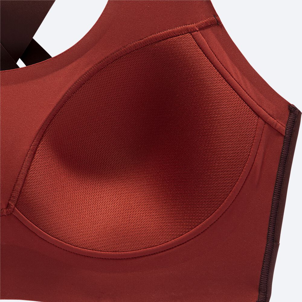 Sujetadores Deportivos Brooks Dare Crossback Run Bra 2.0 Mujer Chocolate/Cobra | Ecuador-62310