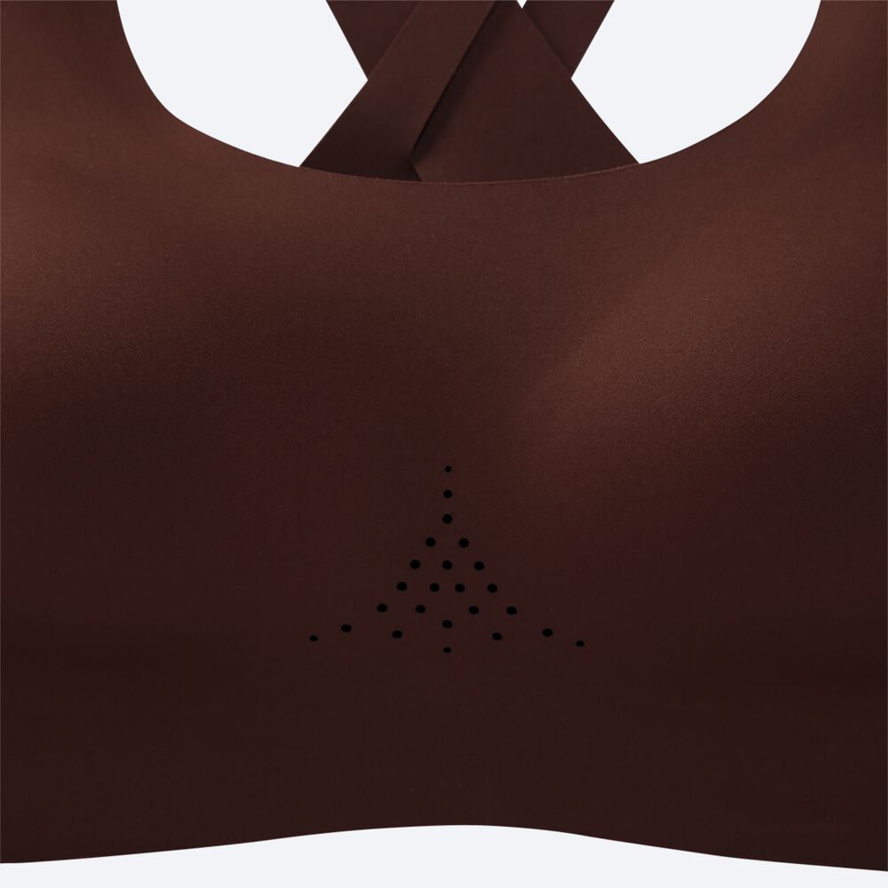 Sujetadores Deportivos Brooks Dare Crossback Run Bra 2.0 Mujer Chocolate/Cobra | Ecuador-62310