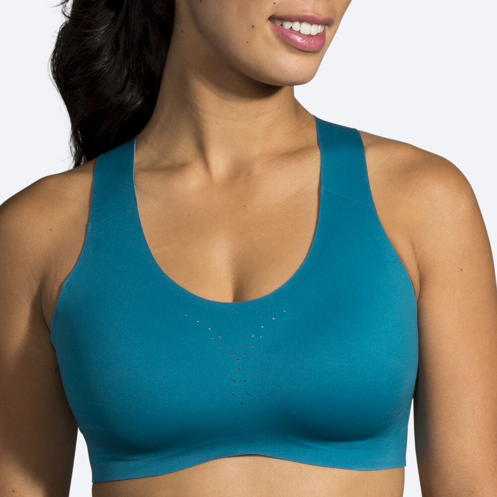 Sujetadores Deportivos Brooks Dare Crossback Run Bra Mujer Azules | Ecuador-62514