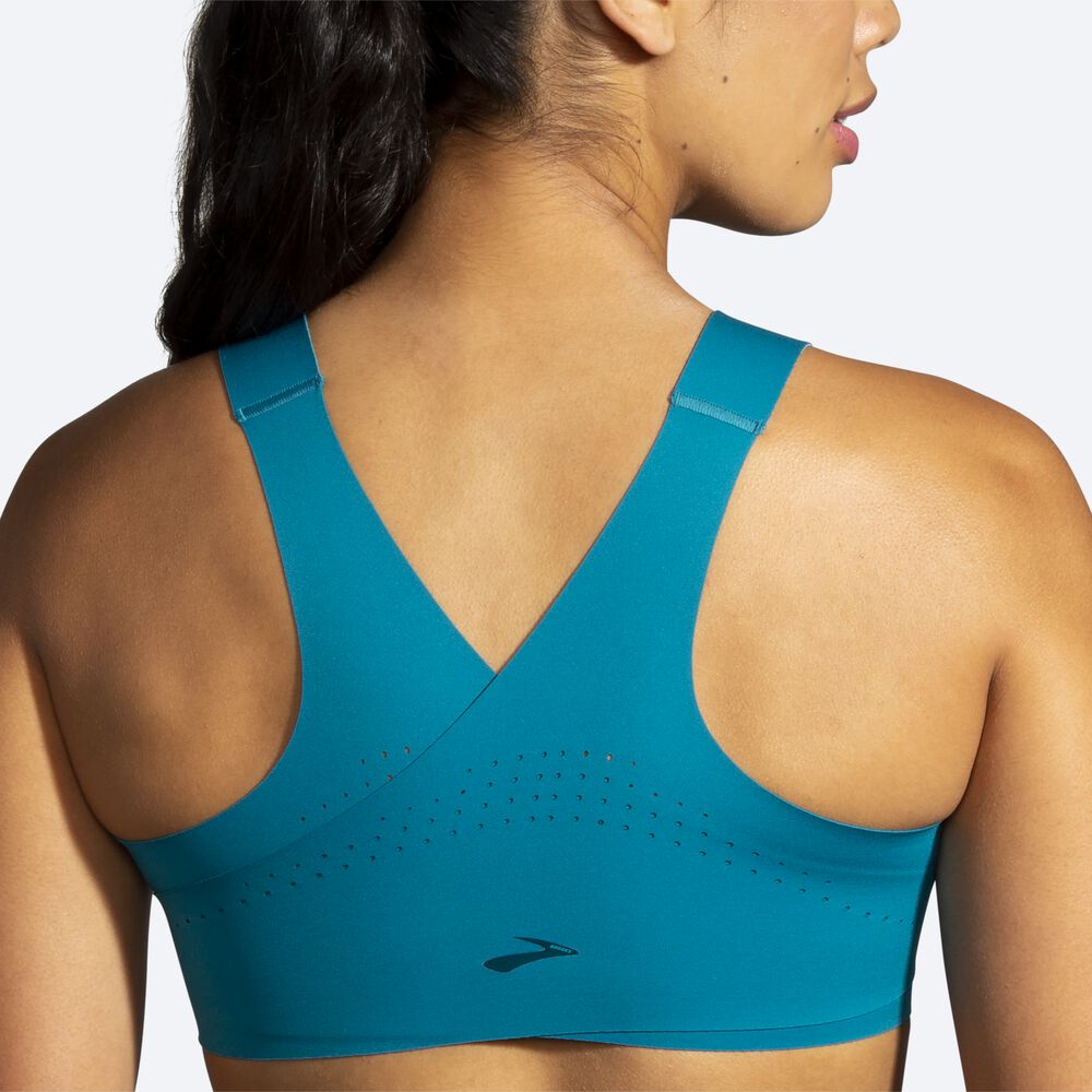 Sujetadores Deportivos Brooks Dare Crossback Run Bra Mujer Azules | Ecuador-62514