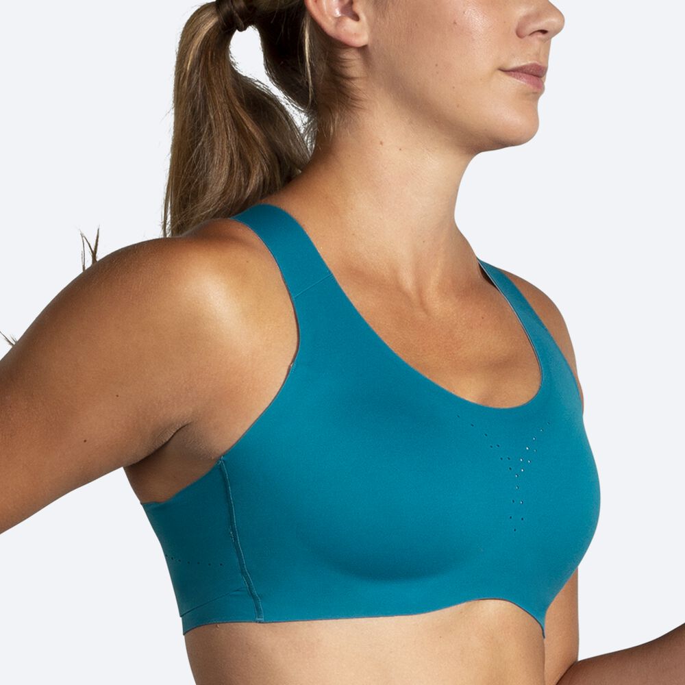 Sujetadores Deportivos Brooks Dare Crossback Run Bra Mujer Azules | Ecuador-62514