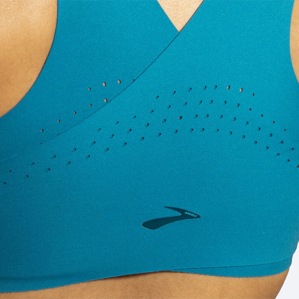 Sujetadores Deportivos Brooks Dare Crossback Run Bra Mujer Azules | Ecuador-62514