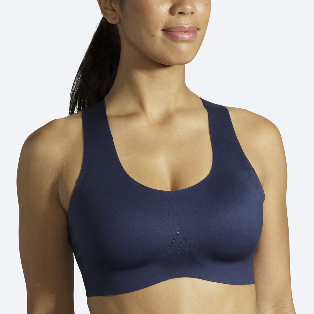 Sujetadores Deportivos Brooks Dare Crossback Run Bra 2.0 Mujer Azul Marino | Ecuador-62980