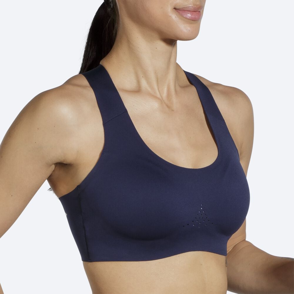 Sujetadores Deportivos Brooks Dare Crossback Run Bra 2.0 Mujer Azul Marino | Ecuador-62980