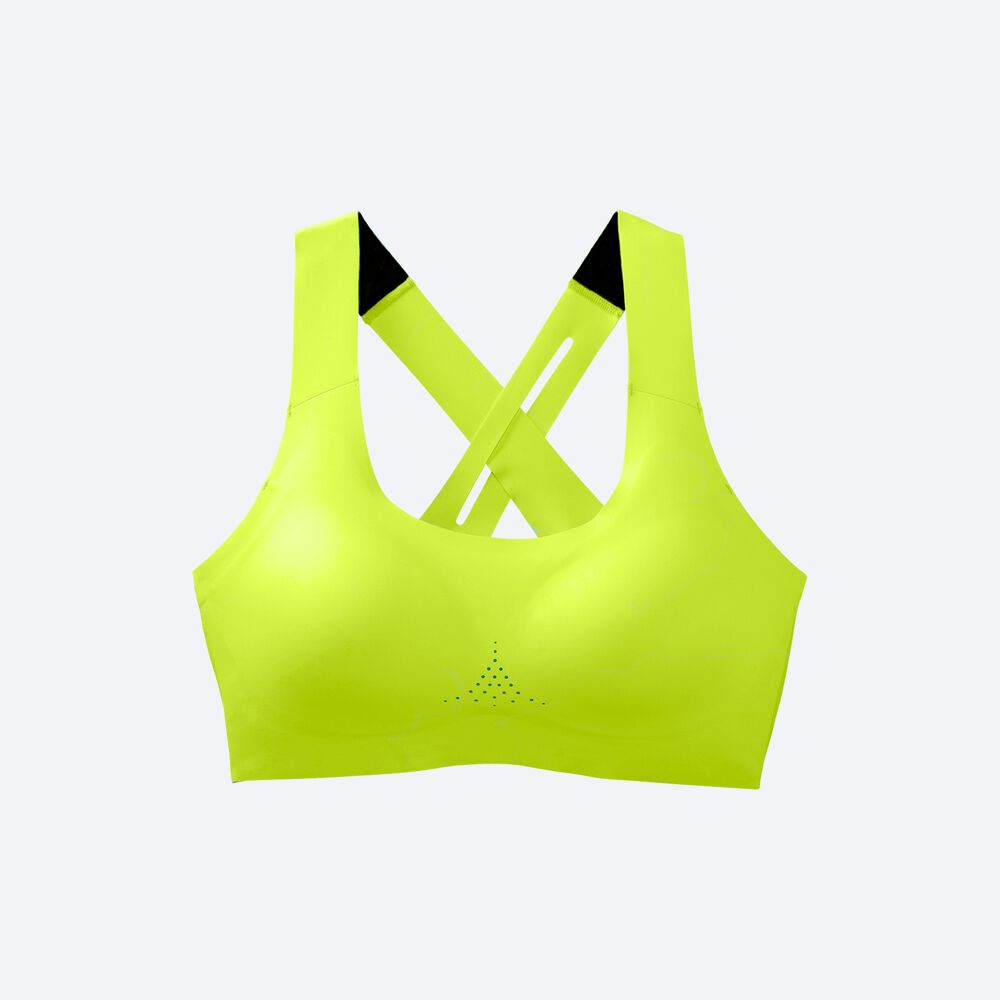 Sujetadores Deportivos Brooks Dare Crossback Run Bra 2.0 Mujer Amarillo | Ecuador-75836