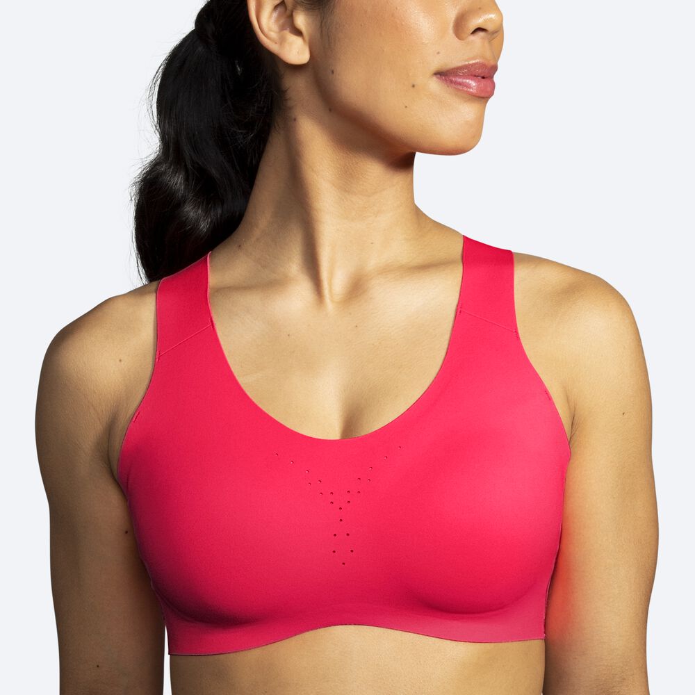 Sujetadores Deportivos Brooks Dare Crossback Run Bra Mujer Rosas | Ecuador-83756