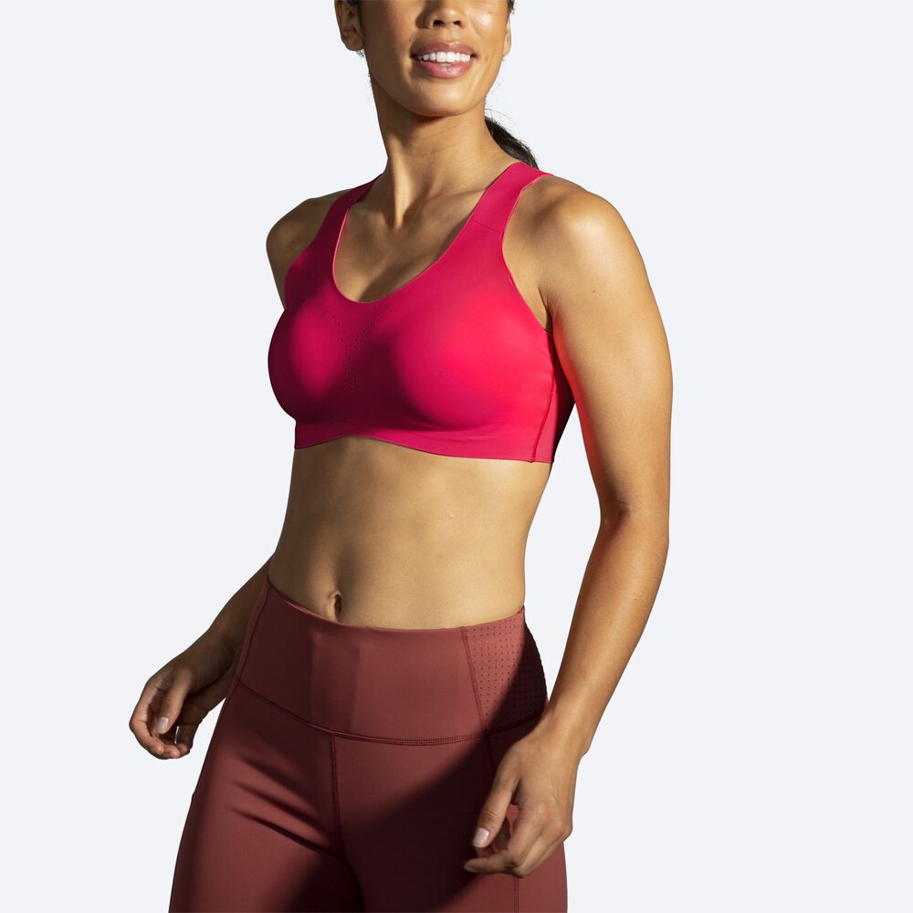 Sujetadores Deportivos Brooks Dare Crossback Run Bra Mujer Rosas | Ecuador-83756