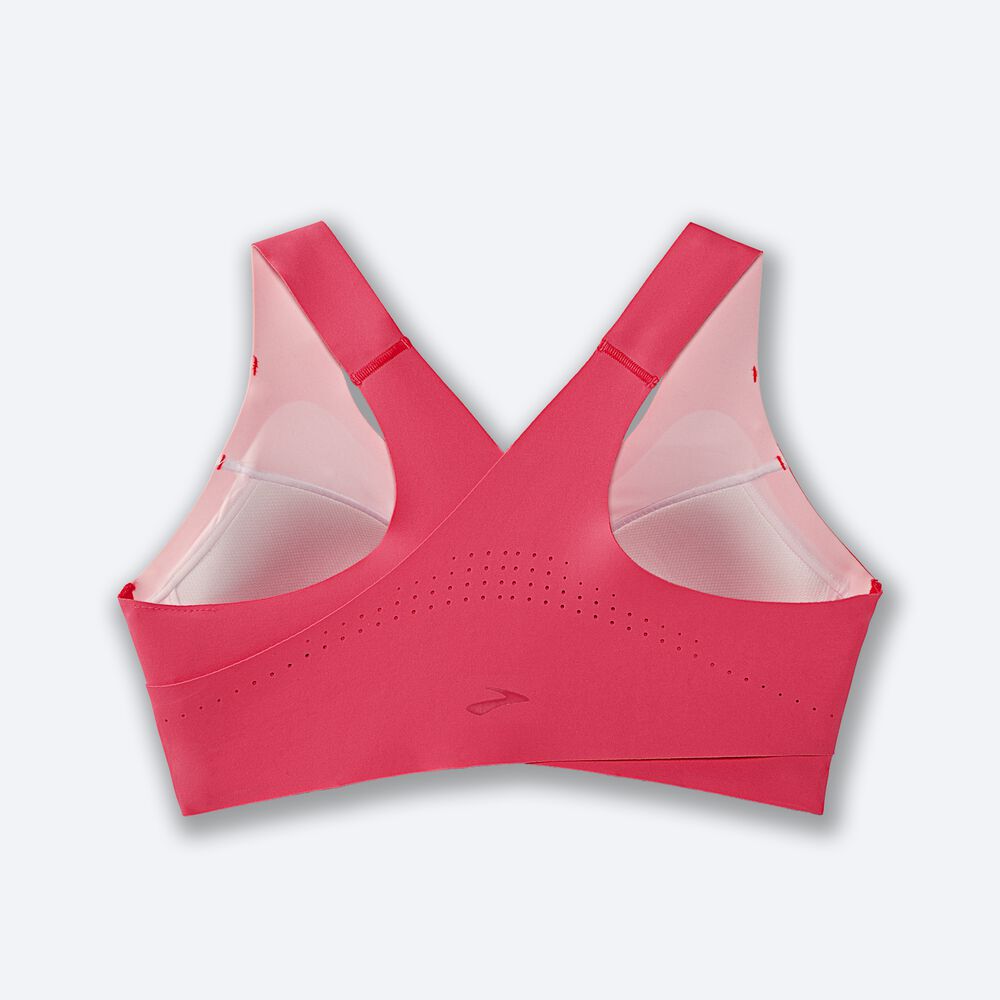 Sujetadores Deportivos Brooks Dare Crossback Run Bra Mujer Rosas | Ecuador-83756