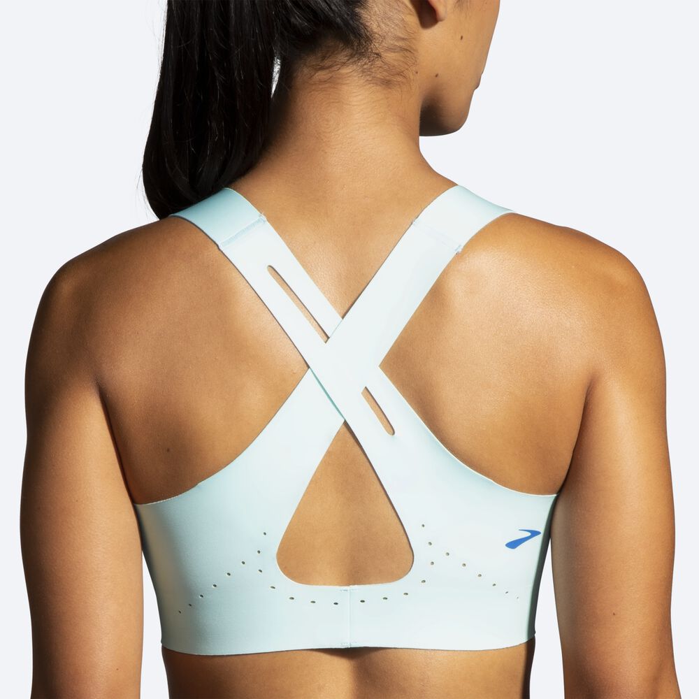 Sujetadores Deportivos Brooks Dare Crossback Run Bra 2.0 Mujer Azules/Turquesa | Ecuador-85739