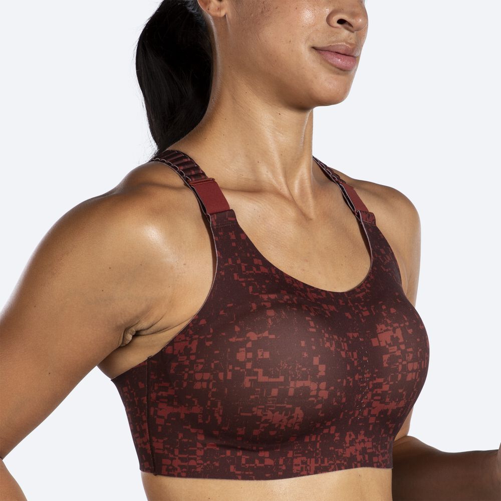 Sujetadores Deportivos Brooks Dare Racerback Run Bra 2.0 Mujer Marrones Oscuro | Ecuador-04615