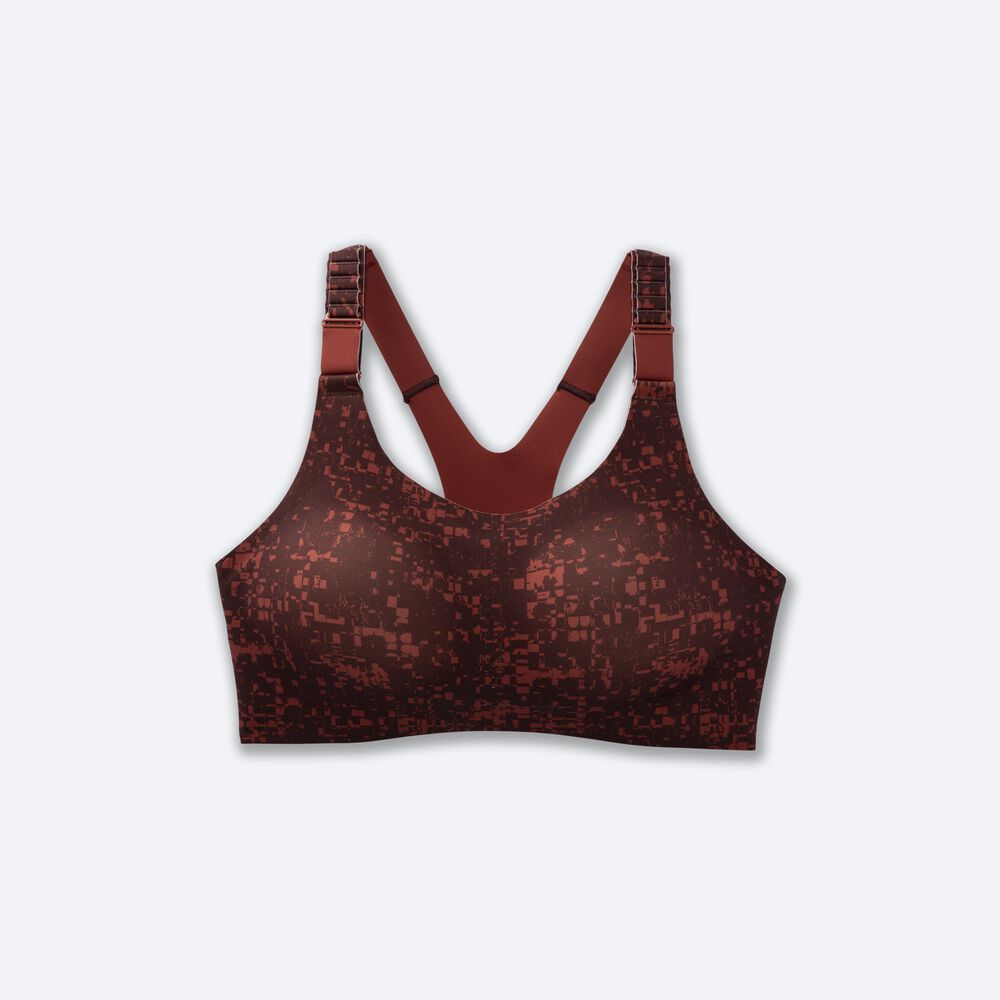 Sujetadores Deportivos Brooks Dare Racerback Run Bra 2.0 Mujer Marrones Oscuro | Ecuador-04615