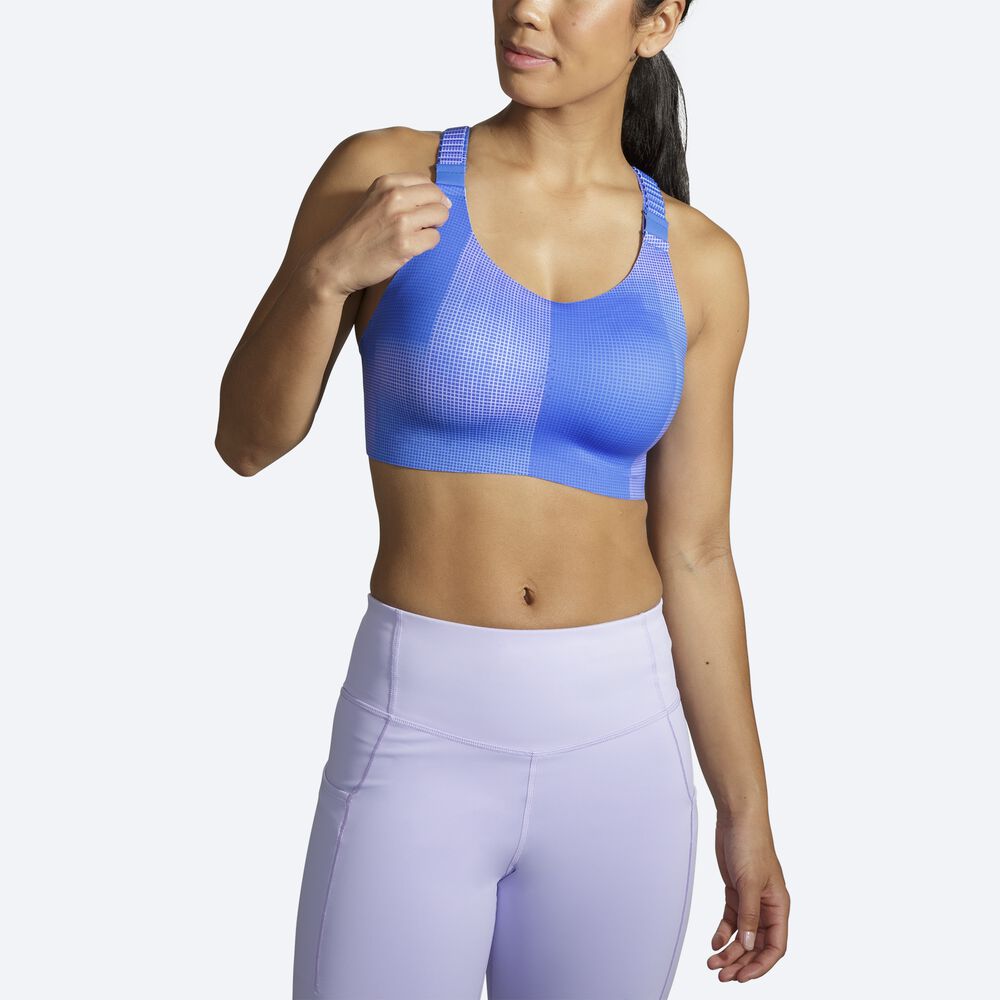 Sujetadores Deportivos Brooks Dare Racerback Run Bra 2.0 Mujer Azules | Ecuador-17450