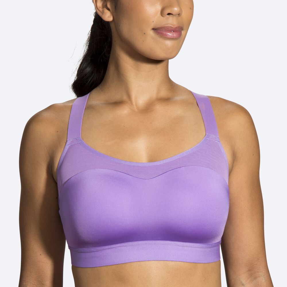 Sujetadores Deportivos Brooks Dare Racerback Run Bra Mujer Moradas | Ecuador-23078