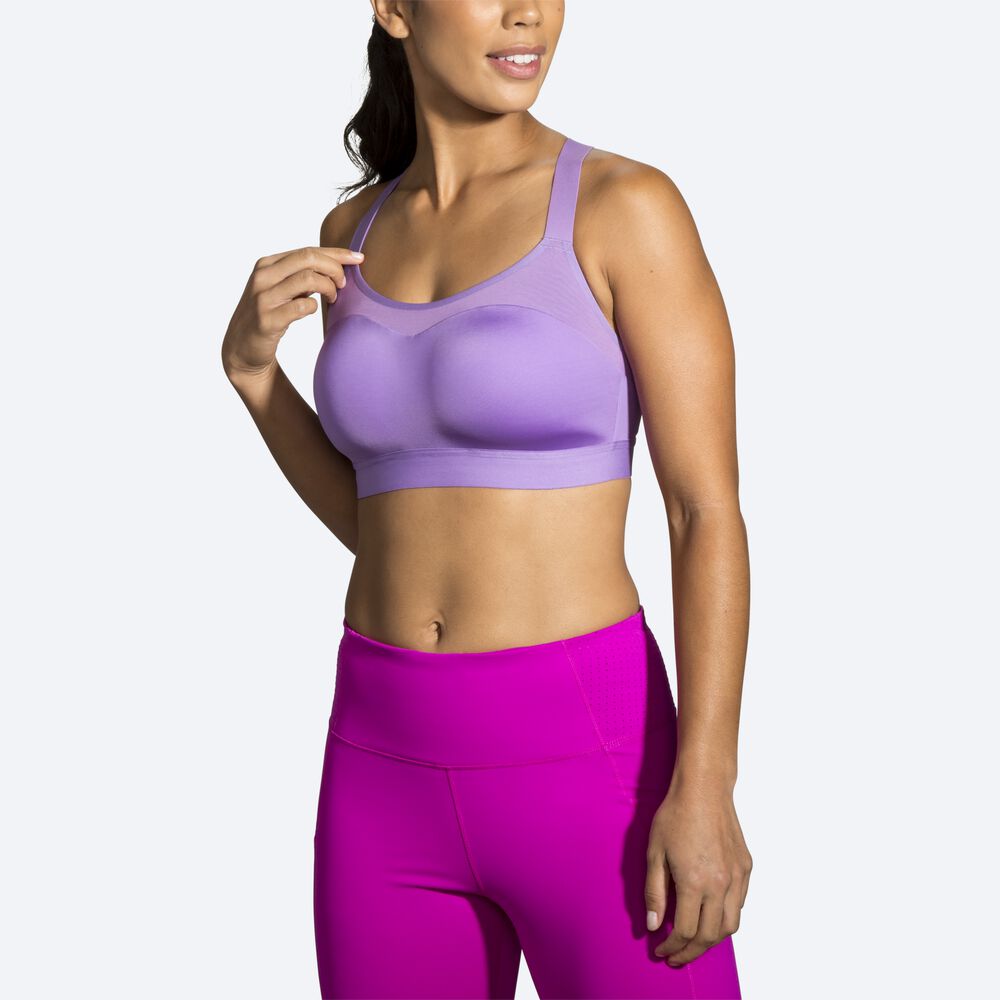 Sujetadores Deportivos Brooks Dare Racerback Run Bra Mujer Moradas | Ecuador-23078