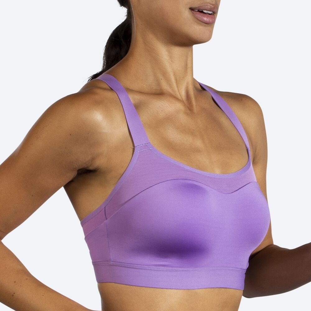 Sujetadores Deportivos Brooks Dare Racerback Run Bra Mujer Moradas | Ecuador-23078