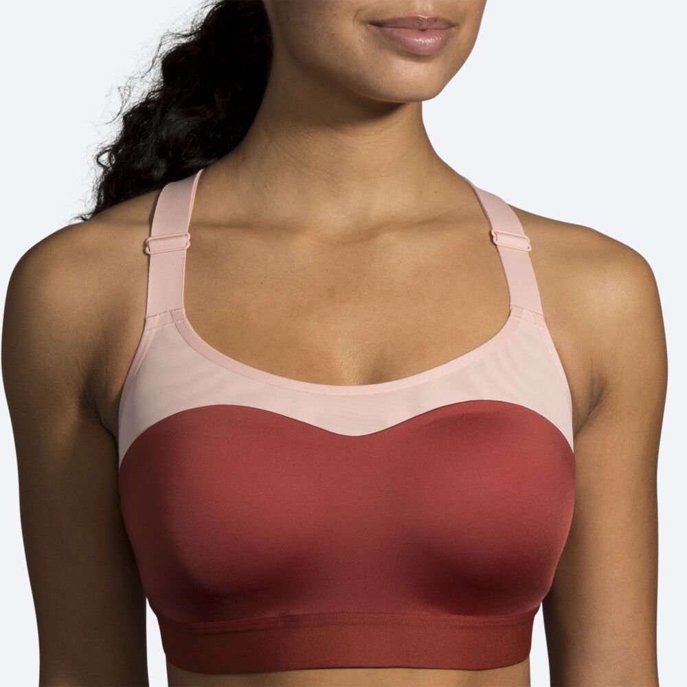 Sujetadores Deportivos Brooks Dare Racerback Run Bra Mujer Rosas | Ecuador-63079