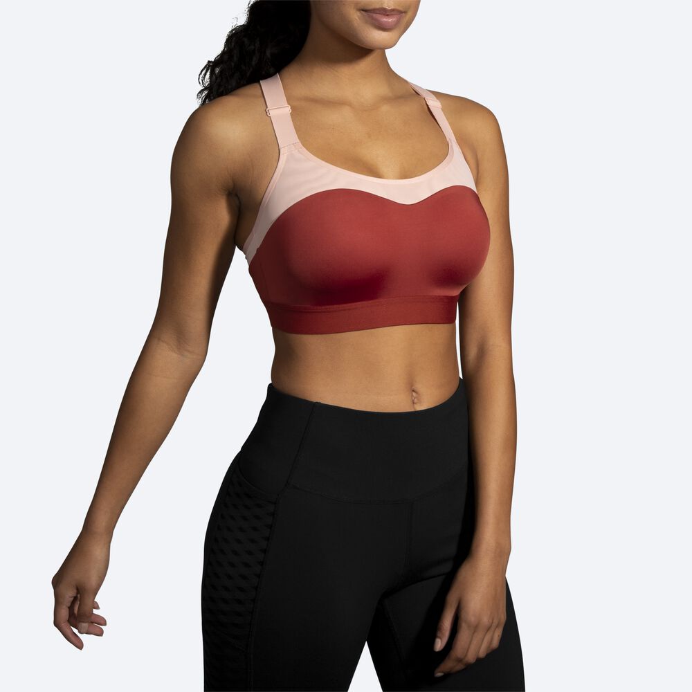 Sujetadores Deportivos Brooks Dare Racerback Run Bra Mujer Rosas | Ecuador-63079