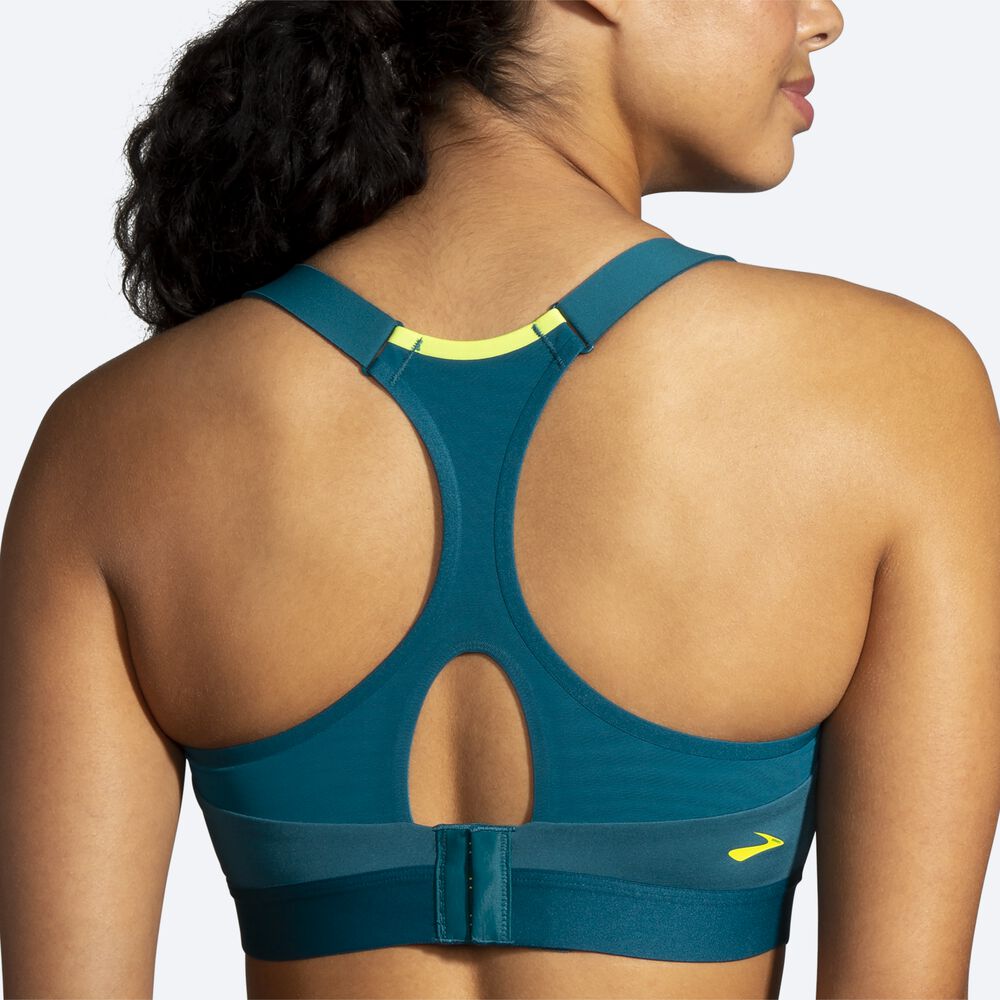 Sujetadores Deportivos Brooks Dare Racerback Run Bra Mujer / Oscuro Verde Claro | Ecuador-96201