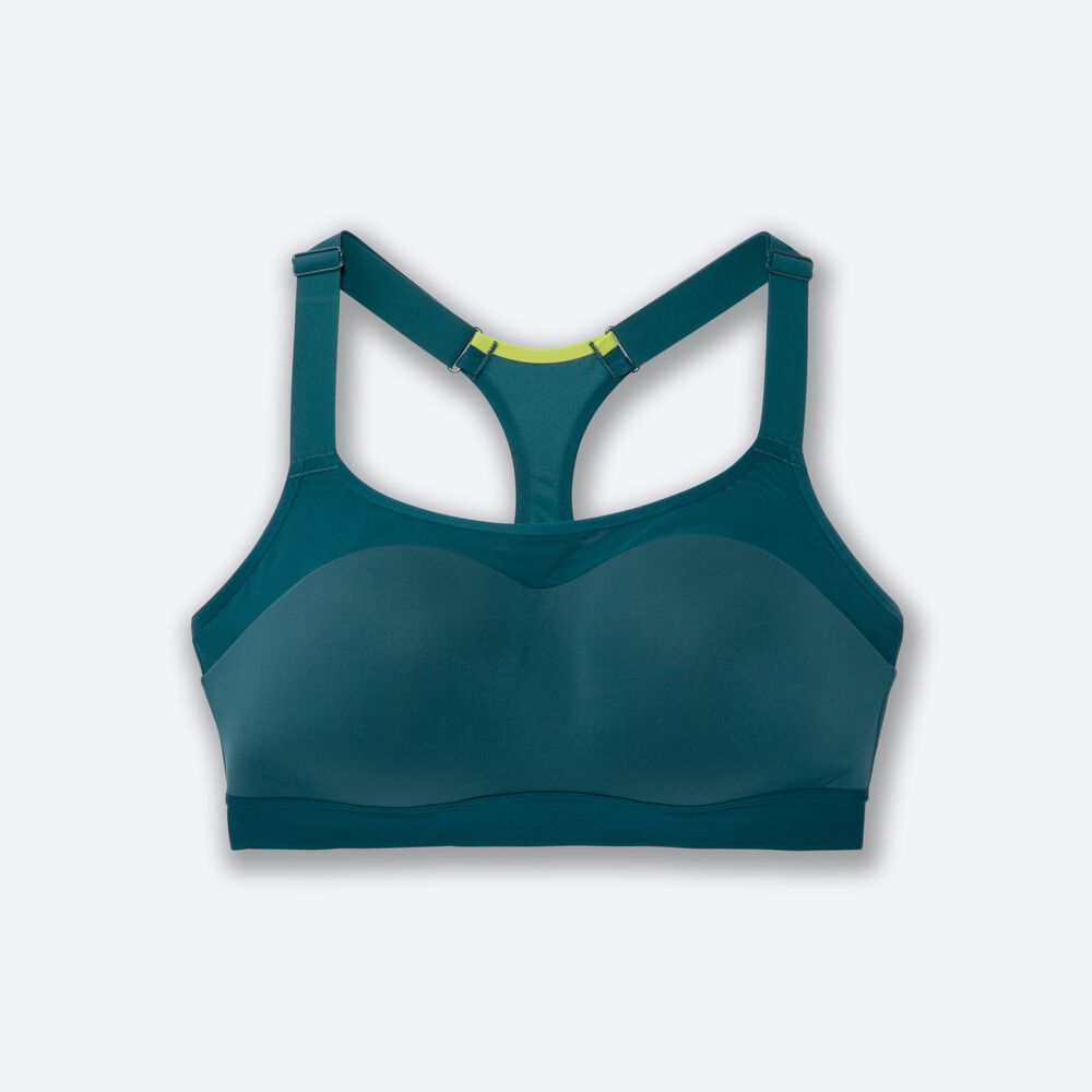 Sujetadores Deportivos Brooks Dare Racerback Run Bra Mujer / Oscuro Verde Claro | Ecuador-96201