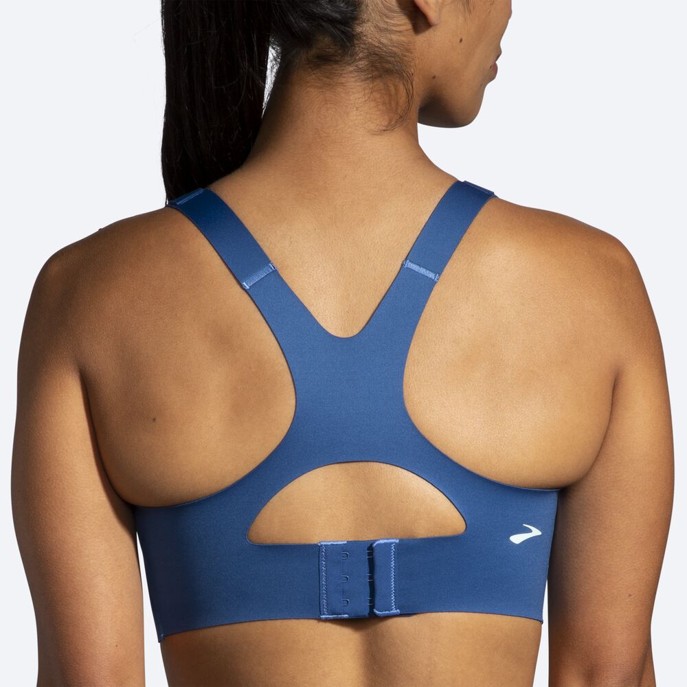 Sujetadores Deportivos Brooks Dare Racerback Run Bra 2.0 Mujer Azules/Azul Marino | Ecuador-98137