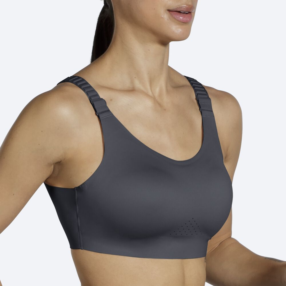 Sujetadores Deportivos Brooks Dare Scoopback Run Bra 2.0 Mujer Gris | Ecuador-15342