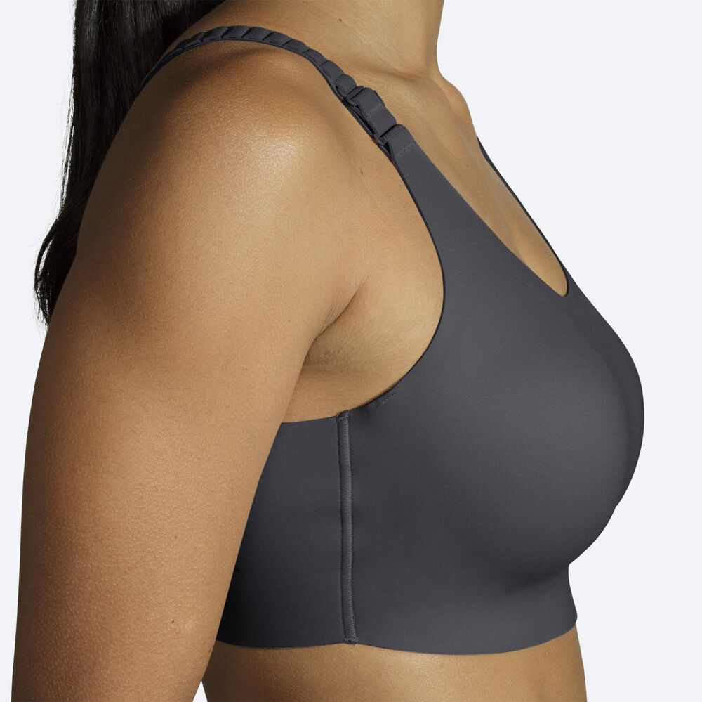 Sujetadores Deportivos Brooks Dare Scoopback Run Bra 2.0 Mujer Gris | Ecuador-15342