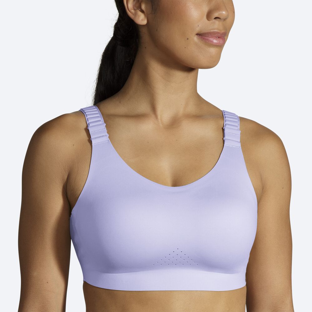 Sujetadores Deportivos Brooks Dare Scoopback Run Bra 2.0 Mujer Moradas Gris | Ecuador-31028