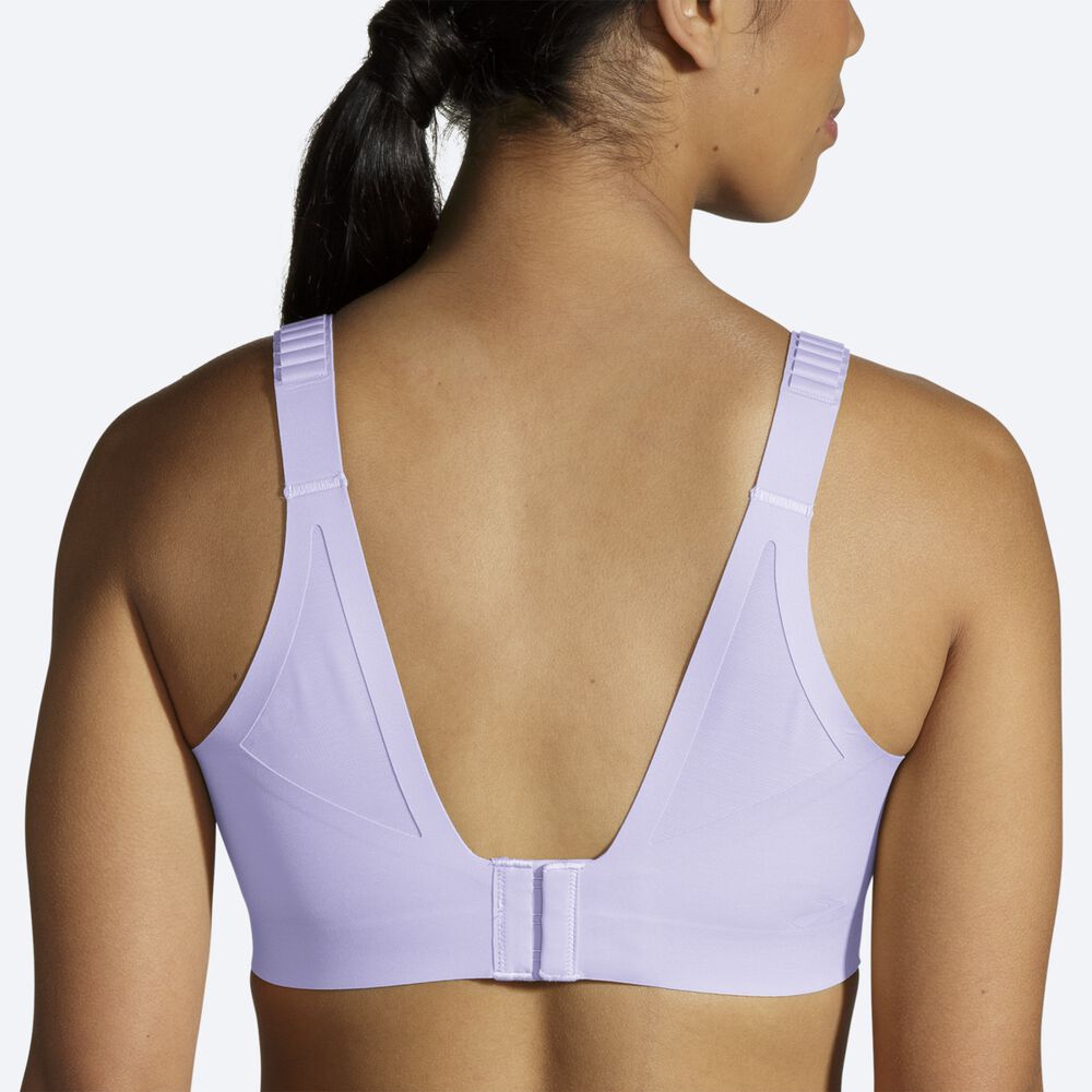 Sujetadores Deportivos Brooks Dare Scoopback Run Bra 2.0 Mujer Moradas Gris | Ecuador-31028