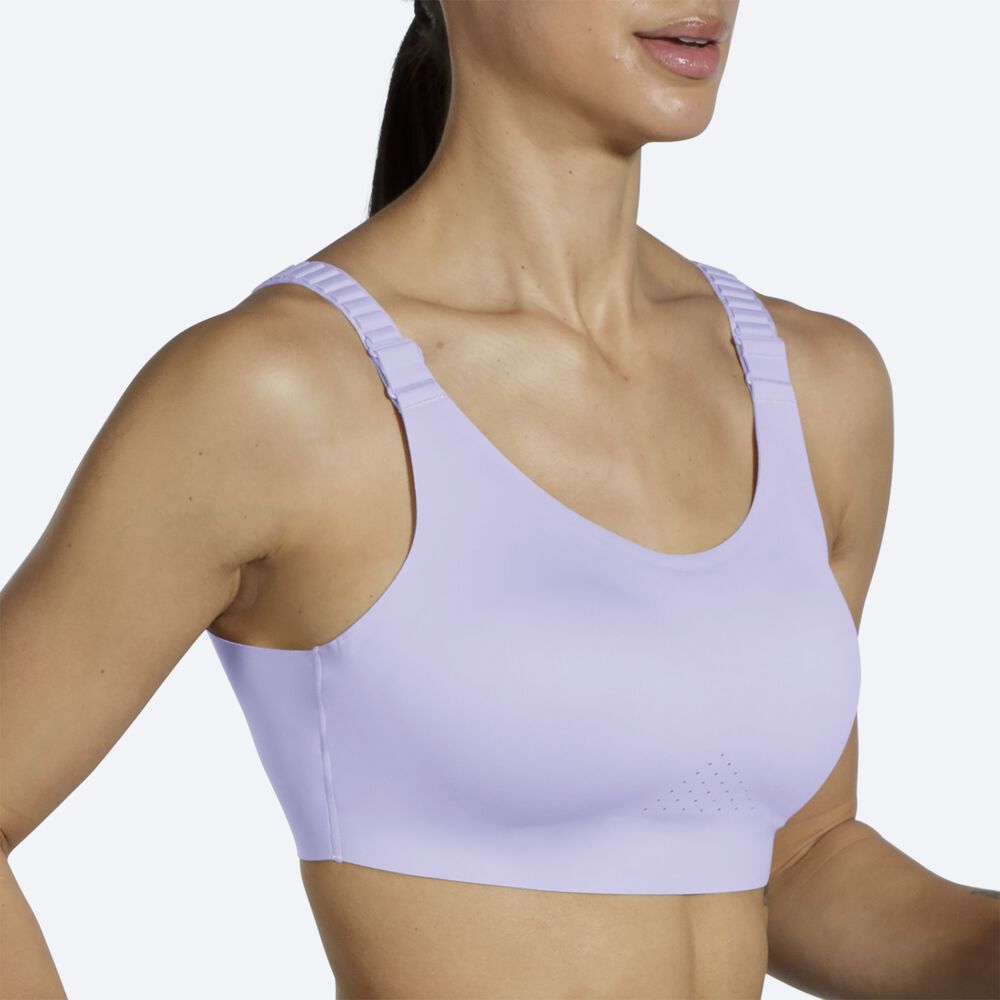 Sujetadores Deportivos Brooks Dare Scoopback Run Bra 2.0 Mujer Moradas Gris | Ecuador-31028