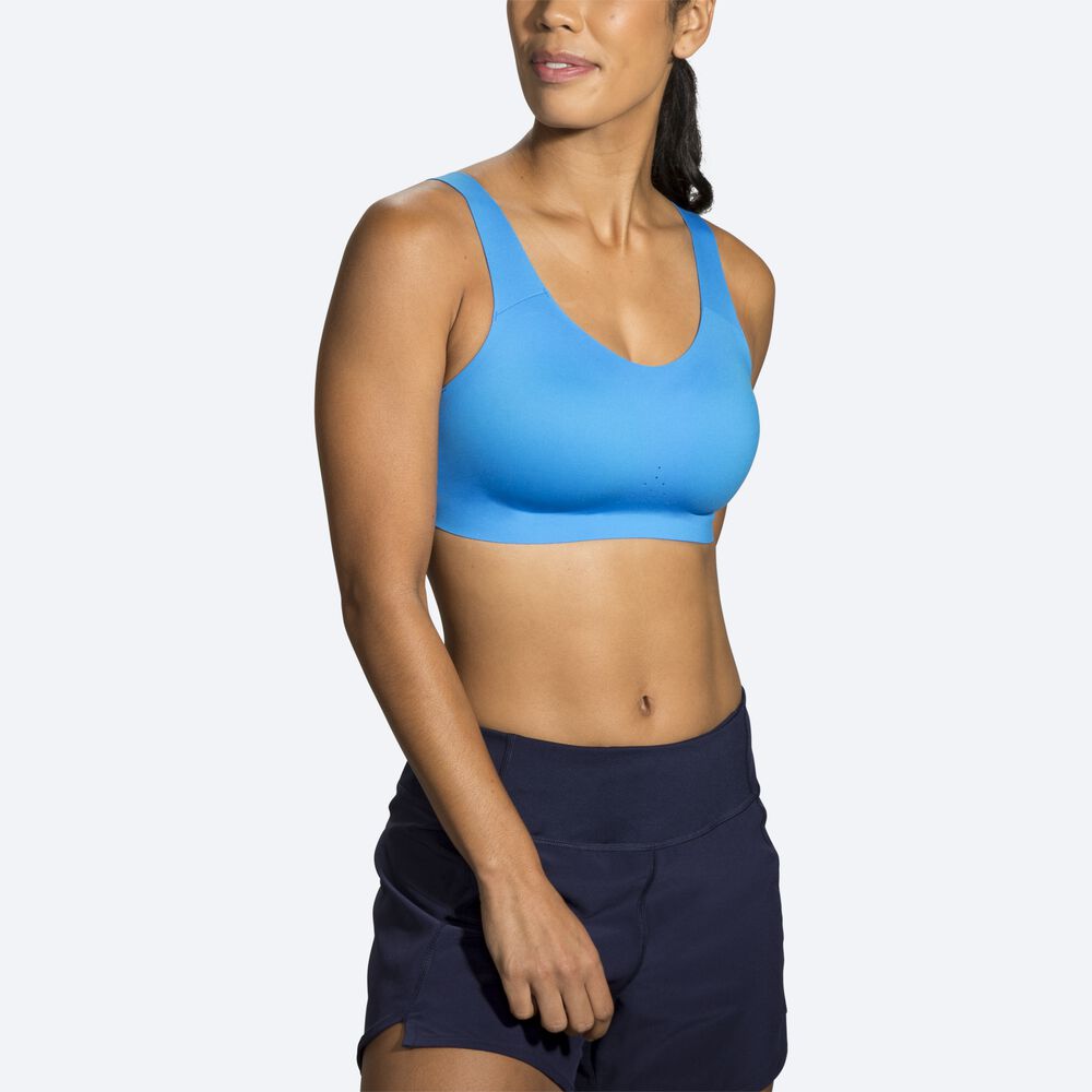 Sujetadores Deportivos Brooks Dare Scoopback Run Bra Mujer Azules/Azul Marino | Ecuador-52416