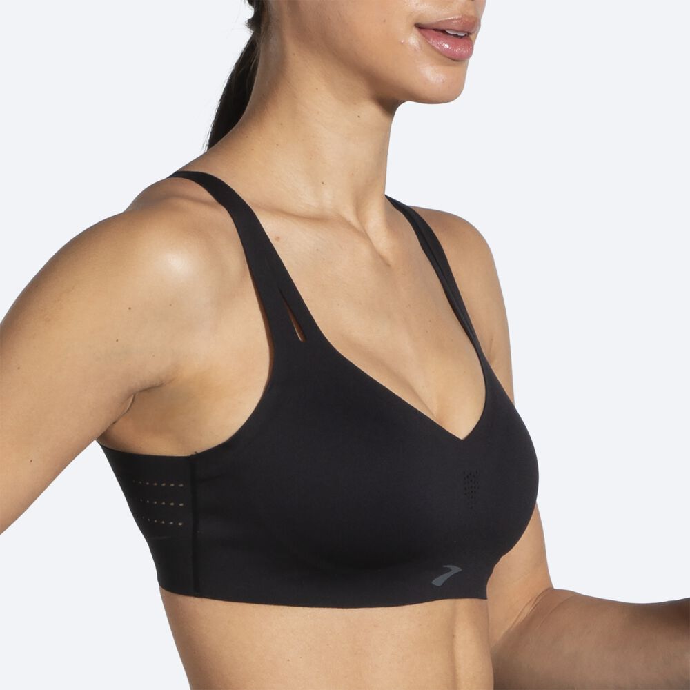 Sujetadores Deportivos Brooks Dare Strappy Run Bra Mujer Negras | Ecuador-04873