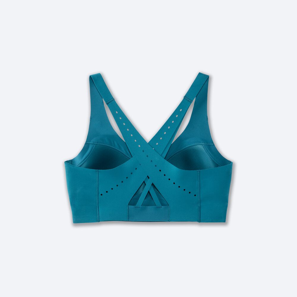 Sujetadores Deportivos Brooks Dare Strappy Run Bra 2.0 Mujer Verde | Ecuador-20384