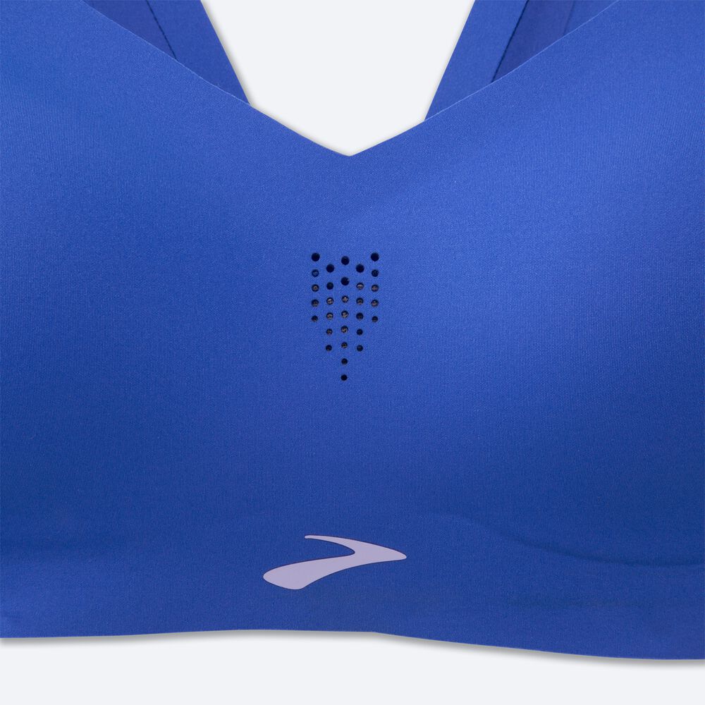 Sujetadores Deportivos Brooks Dare Strappy Run Bra Mujer Azules | Ecuador-71205