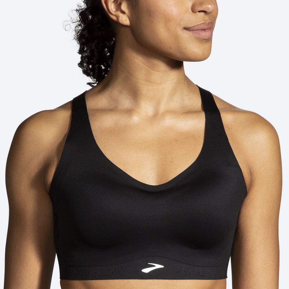 Sujetadores Deportivos Brooks Dare Strappy Run Bra 2.0 Mujer Negras | Ecuador-80647