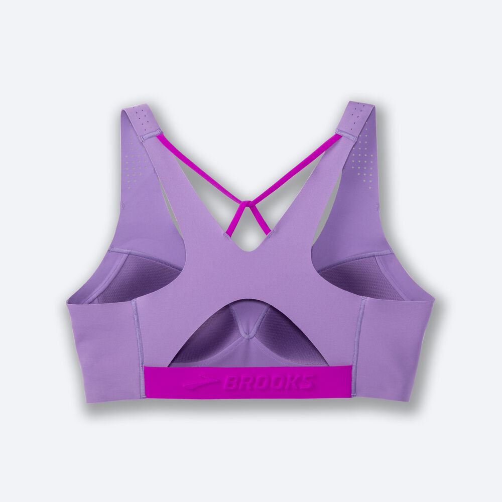 Sujetadores Deportivos Brooks Dare V Neck Run Bra Mujer Moradas | Ecuador-43281