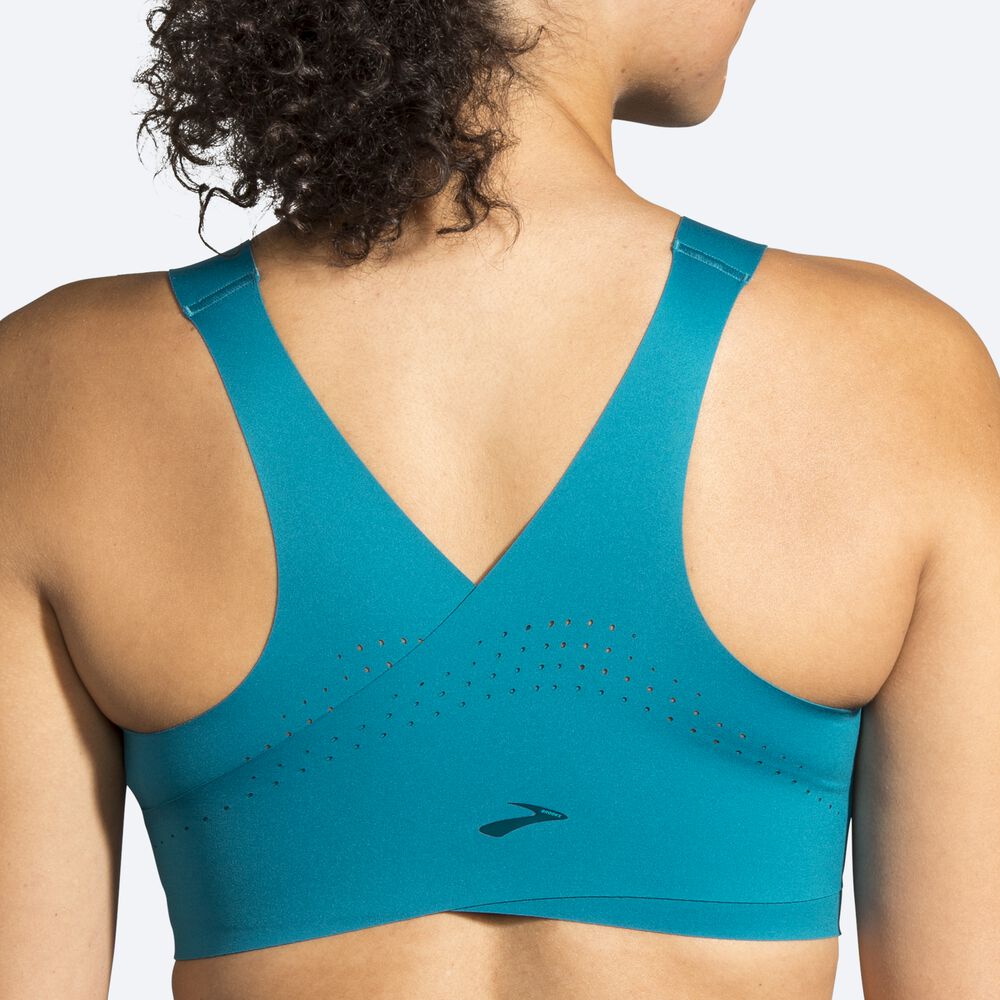 Sujetadores Deportivos Brooks Dare Zip Run Bra Mujer Azules | Ecuador-03271