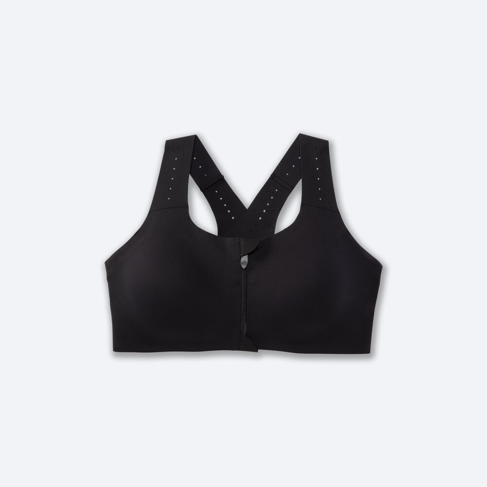 Sujetadores Deportivos Brooks Dare Zip Run Bra 2.0 Mujer Negras | Ecuador-57396