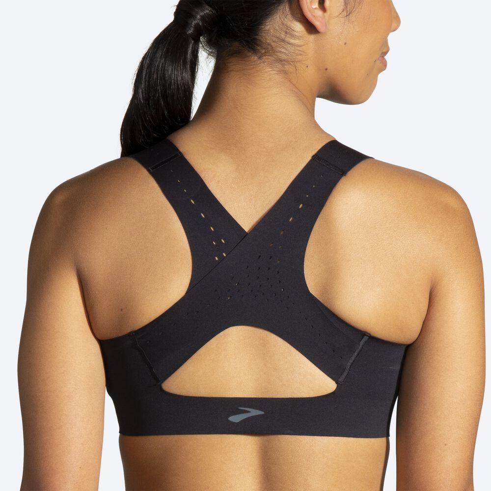 Sujetadores Deportivos Brooks Dare Zip Run Bra 2.0 Mujer Negras | Ecuador-57396