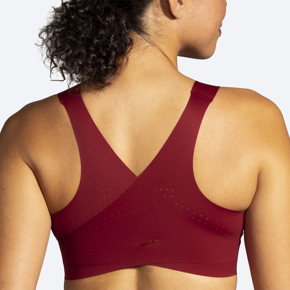 Sujetadores Deportivos Brooks Dare Zip Run Bra Mujer Rojas | Ecuador-64502