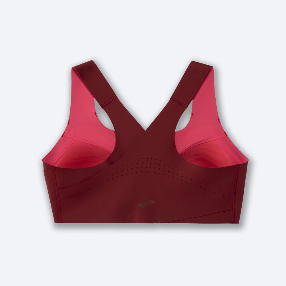 Sujetadores Deportivos Brooks Dare Zip Run Bra Mujer Rojas | Ecuador-64502