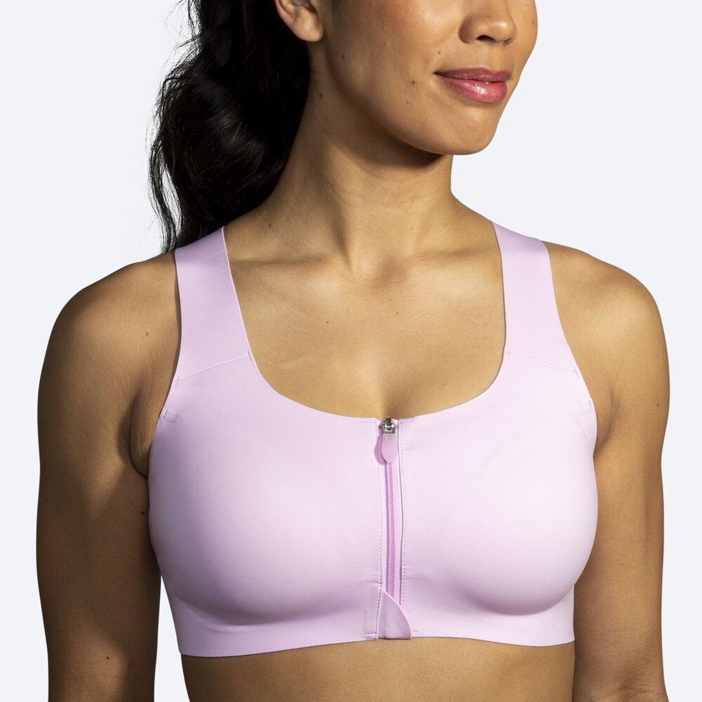 Sujetadores Deportivos Brooks Dare Zip Run Bra Mujer Moradas | Ecuador-84692