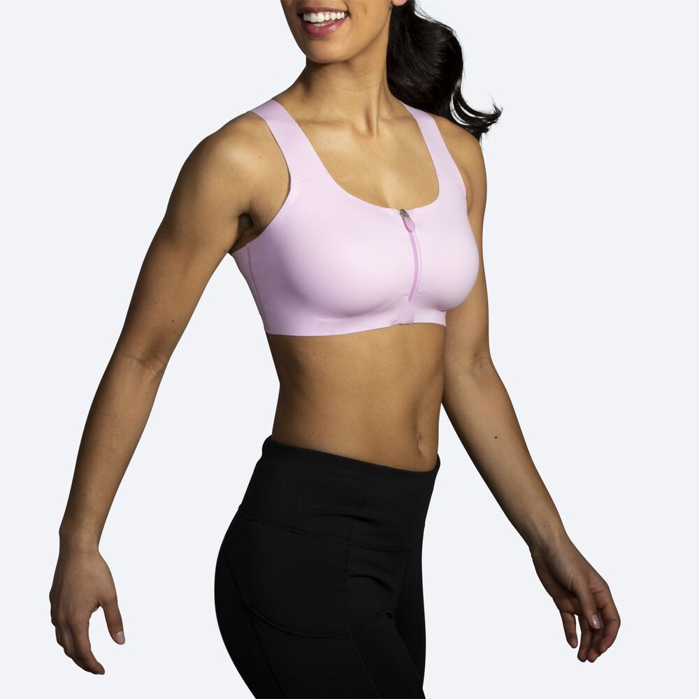 Sujetadores Deportivos Brooks Dare Zip Run Bra Mujer Moradas | Ecuador-84692