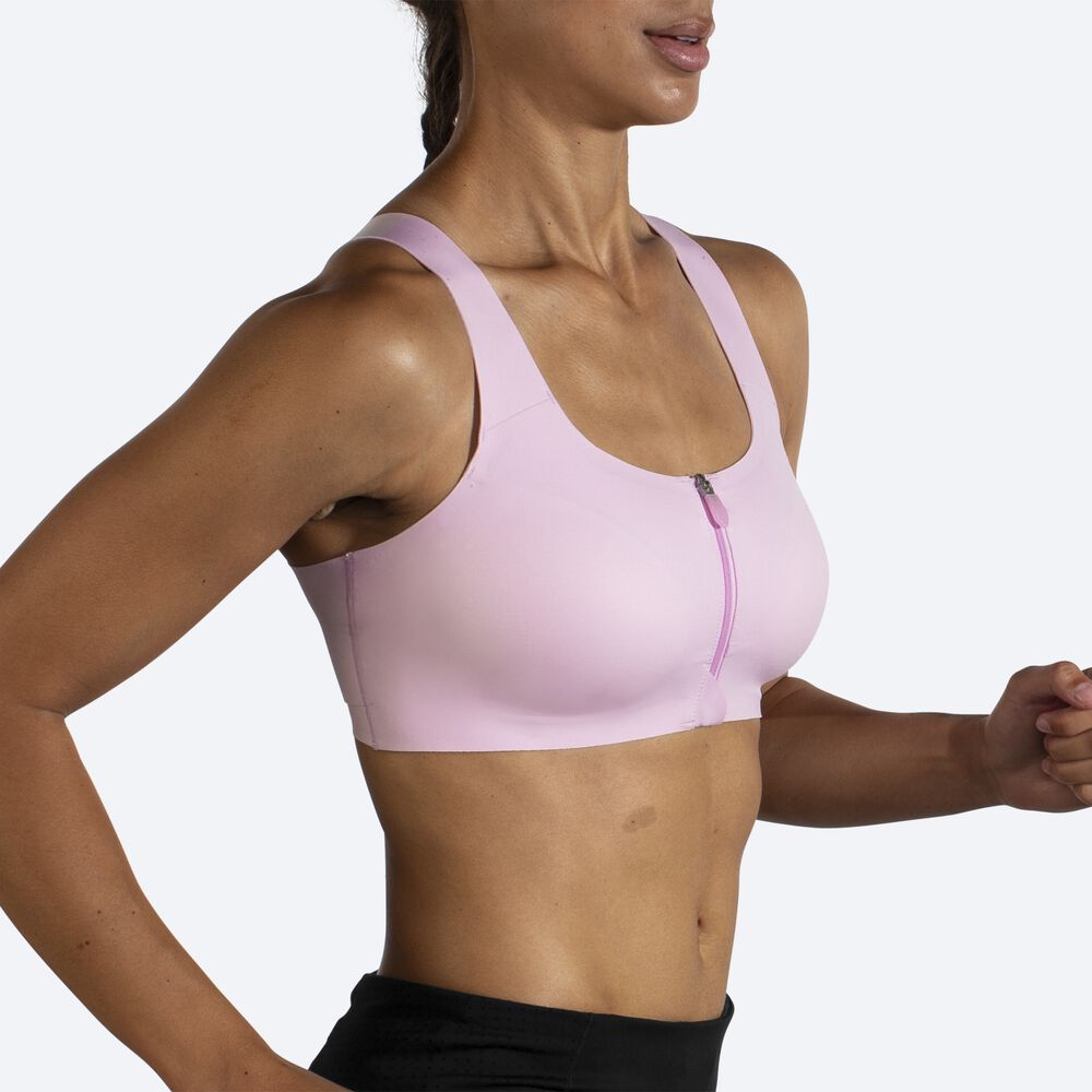 Sujetadores Deportivos Brooks Dare Zip Run Bra Mujer Moradas | Ecuador-84692